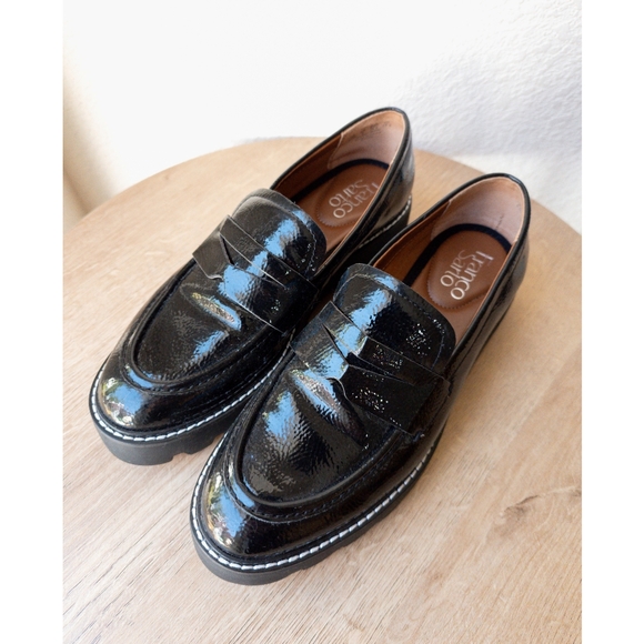 Franco Sarto | "Balin" Patent Faux Leather Platform Loafer - Picture 2 of 10